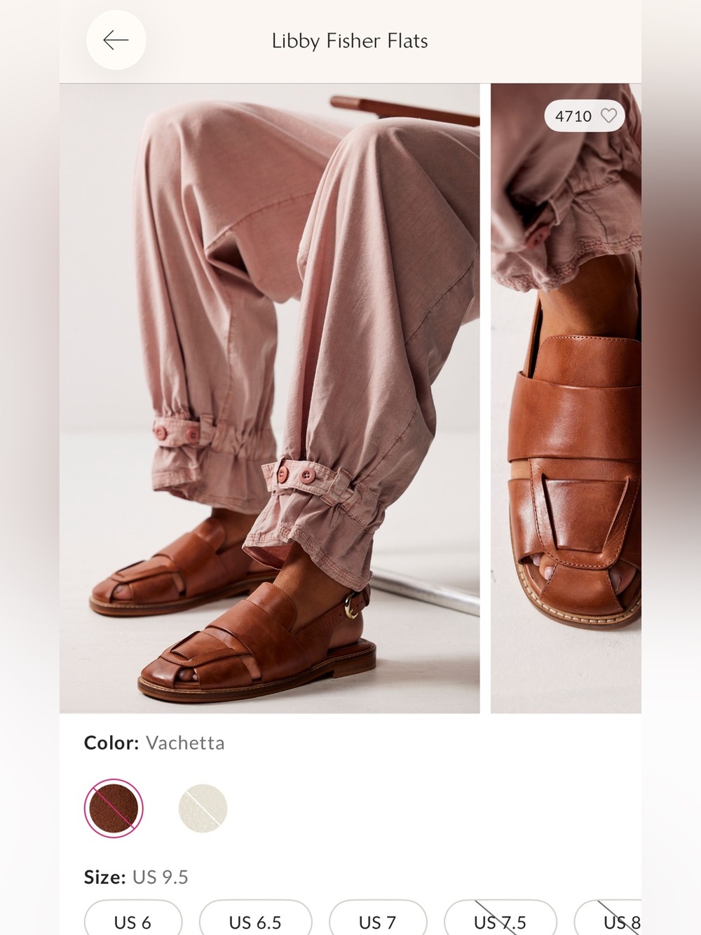Free People libby fisher flats - brown